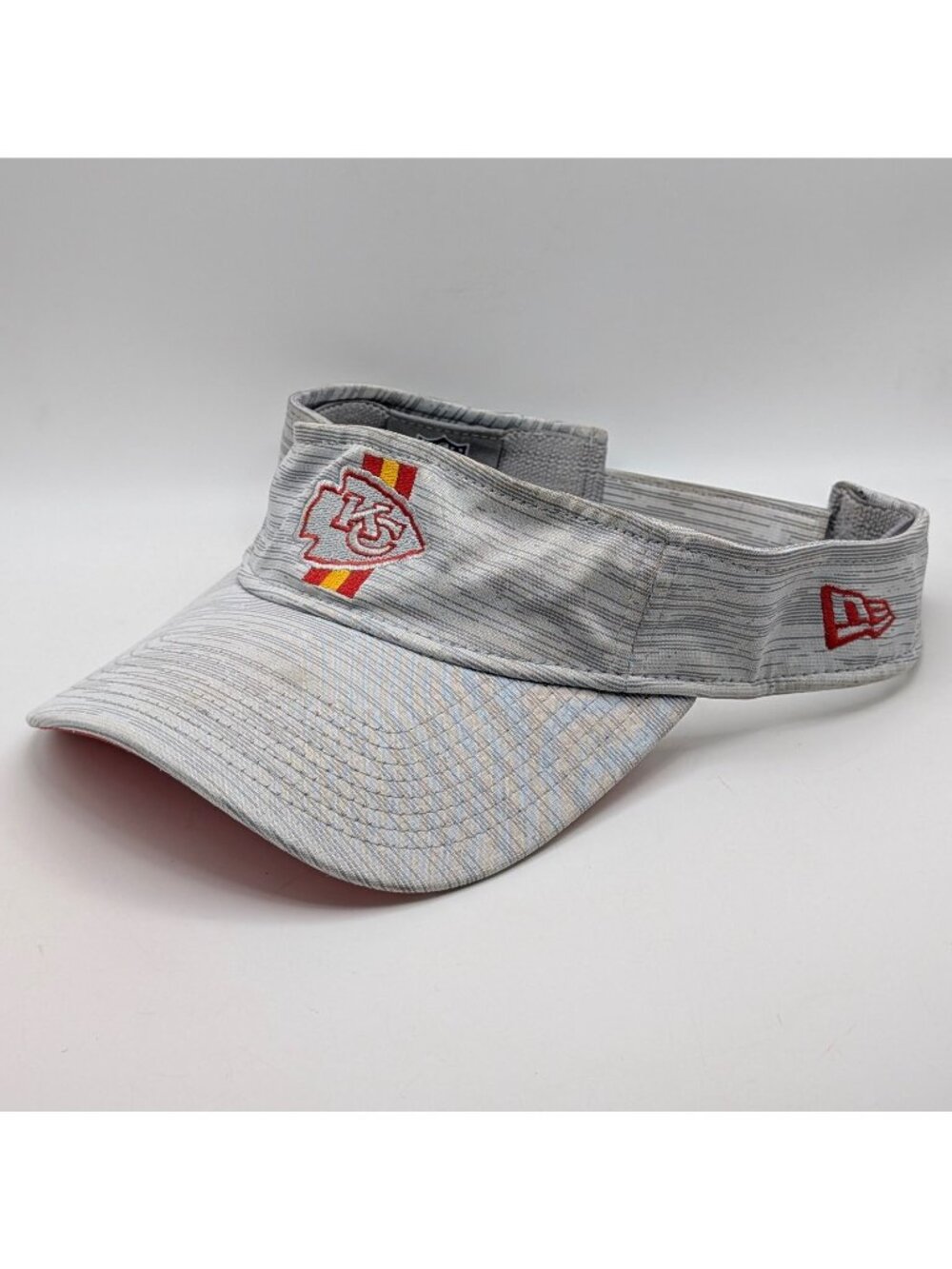 Kansas City Chiefs New Era Gray Visor Hat NFL Football OSFM Golf Tennis Unisex